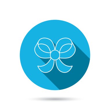 Yay simgesi. Hediye yay-mil işareti.