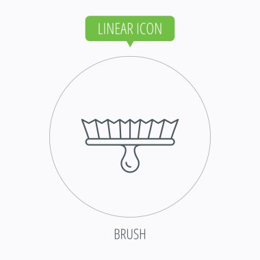 Fırça simgesi. Boya Fırçası aracı işareti.