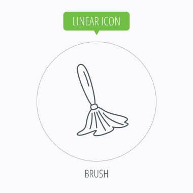 Fırça simgesi. Boya Fırçası aracı işareti.