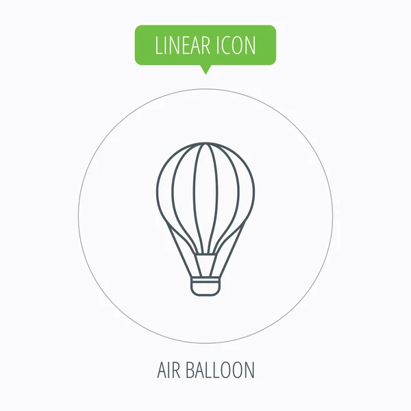 Luftballon-Ikone. Fliegentransportschild. — Stockvektor