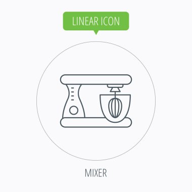 Mikser simgesi. Elektrik blender işareti.