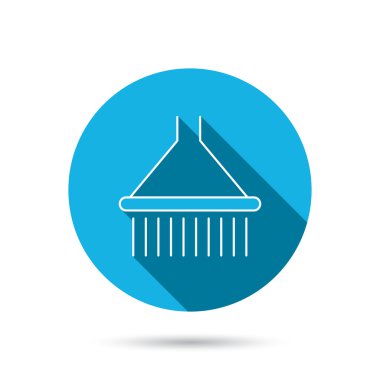 Duş simgesi. Ekipman işareti yıkama.