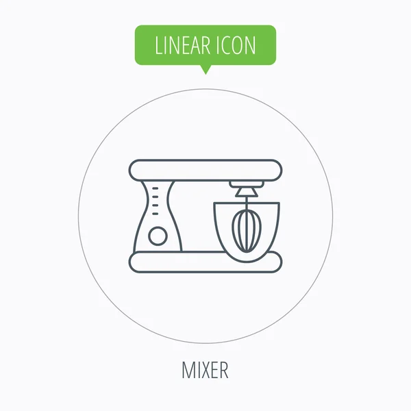 Mixer ikon. Electric blender tecken. — Stock vektor