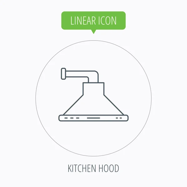 Ikon tudung dapur. Tanda peralatan Kitchenware . - Stok Vektor