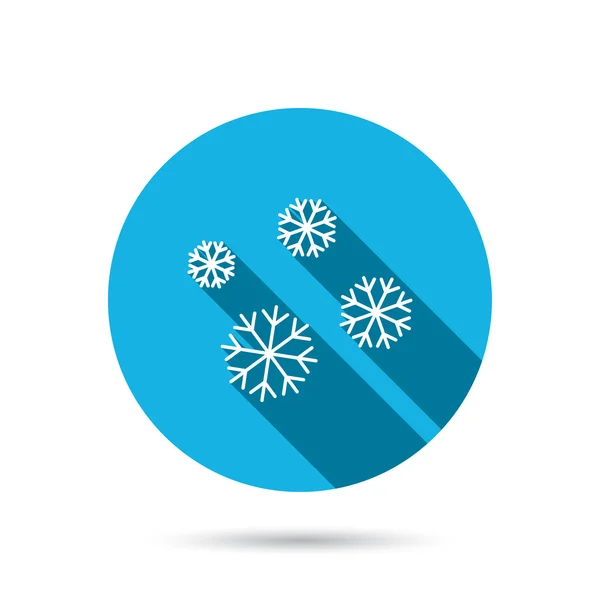 Icono de copos de nieve. Señal de nieve. Aire acondicionado . — Vector de stock