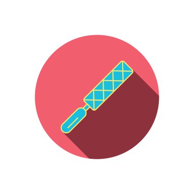 Dosya aracı simgesi. Marangoz ekipman işareti.