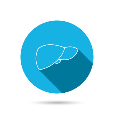 Karaciğer simgesi. Nakli organ işareti.