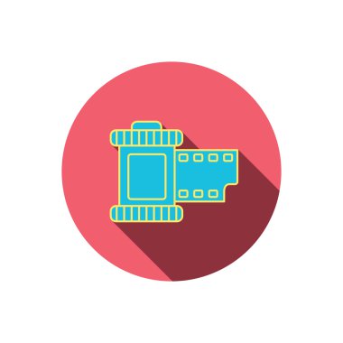 Retro fotoğraf simge. Kamera rulo işareti.