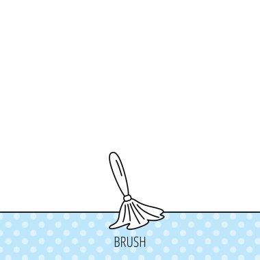 Fırça simgesi. Boya Fırçası aracı işareti.