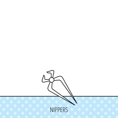 Kerpetenler simgesi. Tamir servis aracı işareti.