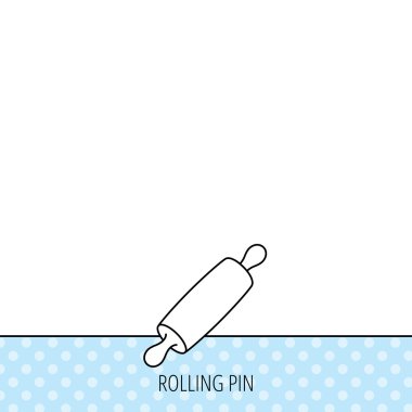 Yuvarlanan iğne simgesi. Mutfak fırıncısı burcu.