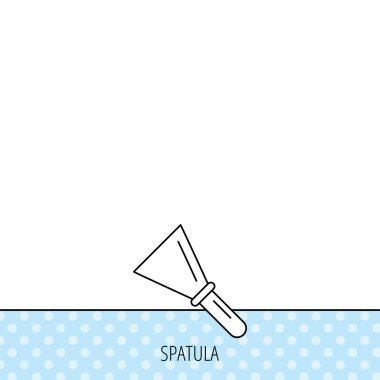 Spatula simgesi. Terbiye onarım aracı