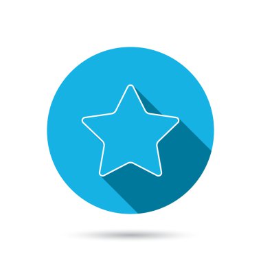 Yıldız simgesi. Web favori işareti.