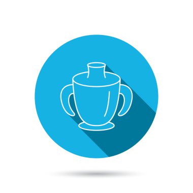 Yürümeye başlayan çocuk emzik Kupası simgesi.