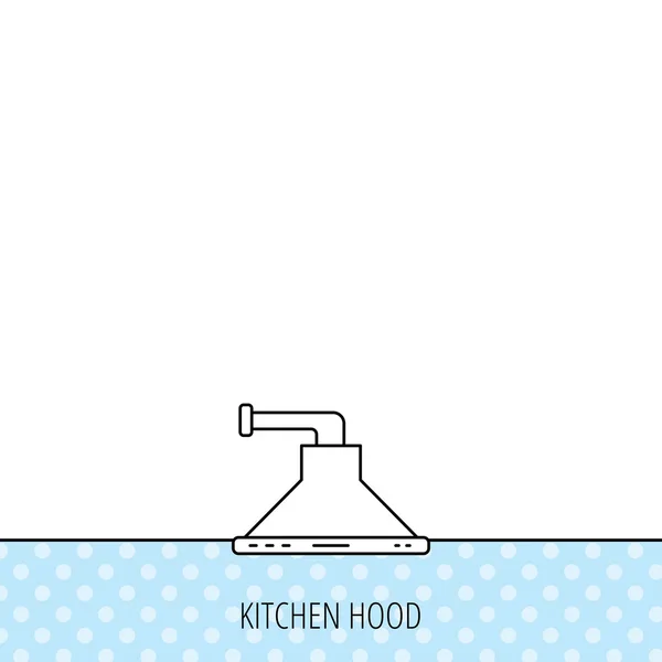 Icône de hotte. Panneau d'équipement de cuisine . — Image vectorielle