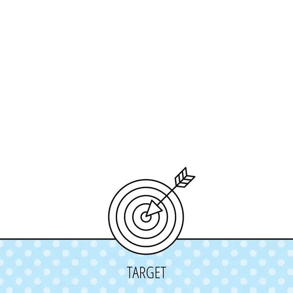 Target with arrow icon. Dart aim — Stock Vector