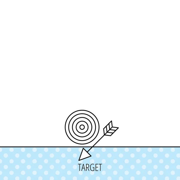 Target with arrow icon. Dart aim — Stock Vector