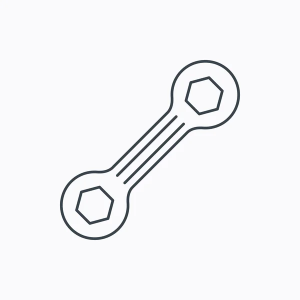 Icono de herramienta de llave. Señal de servicio de reparación . — Vector de stock