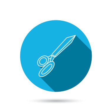 Terzi makas simgesi. Kuaförlük işareti.