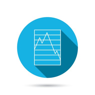 Grafik simgesini. Grafik diyagramı işareti.