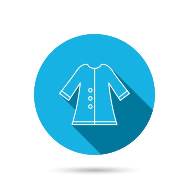 Pelerin simgesi. Koruma ceket dış giyim işareti.