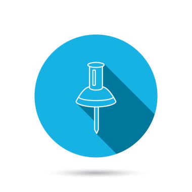 Raptiye simgesini. PIN aracı işareti.