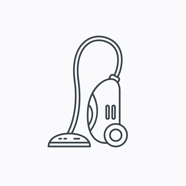 Icono de aspiradora. Señal de dispositivo de trabajo doméstico . — Vector de stock