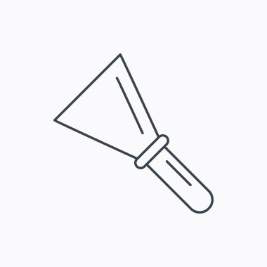 Spatula simgesi. Onarım aracı işareti bitirme.