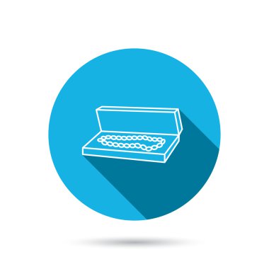 Takı kutusu simgesi. Lüks değerli işareti.