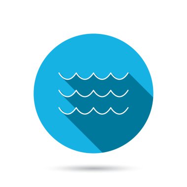 Dalgalar simgesi. Deniz akan işareti.