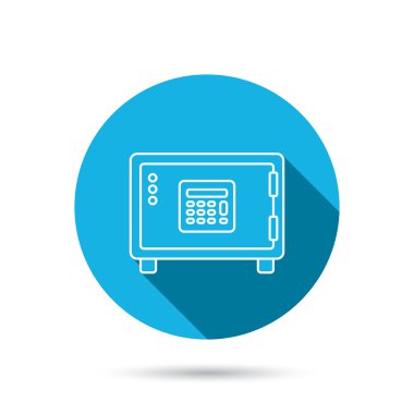 Güvenli simgesi. Para Kasası işareti.