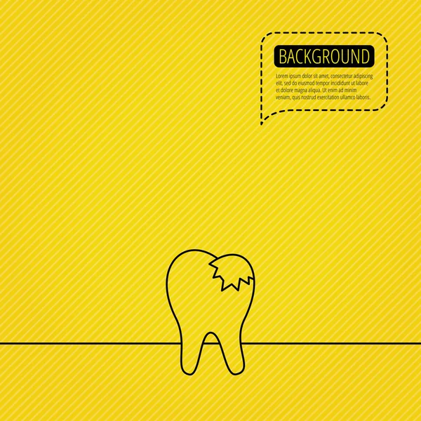 Icona otturazioni dentali. Segno di restauro denti . — Vettoriale Stock