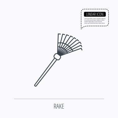 Komisyon simgesi. Bahçe ekipman işareti.