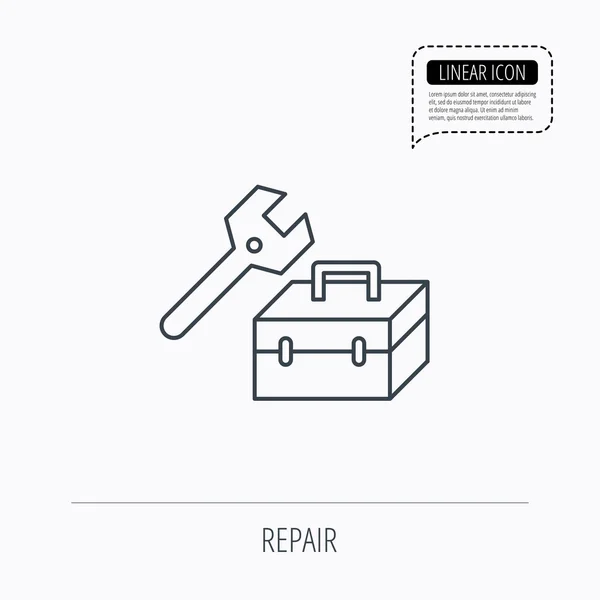 Reair toolbox icon. Ключ ключа . — стоковый вектор