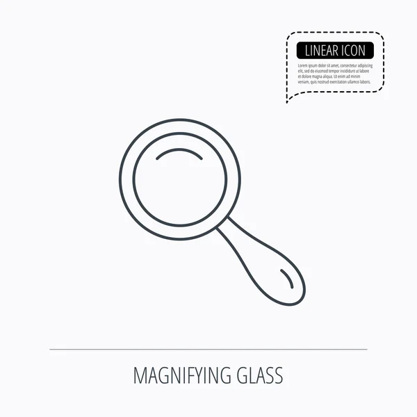 Search icon. Magnifying glass sign. — Stock Vector