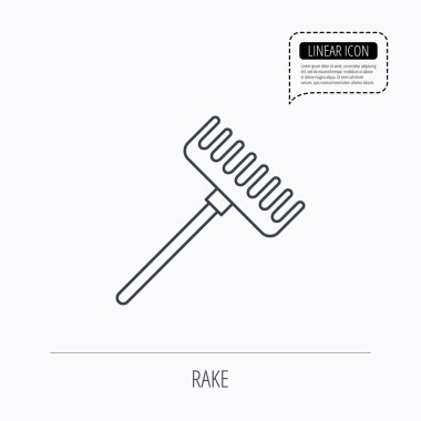 Komisyon simgesi. Bahçe ekipman işareti.