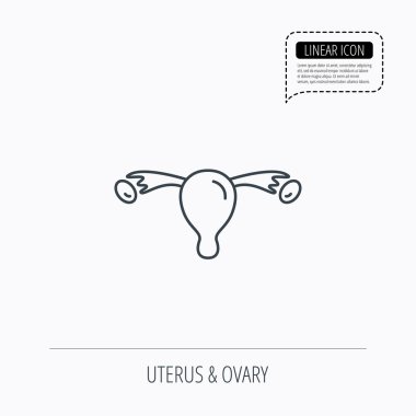 Rahim simgesi. Yumurtalık işareti.