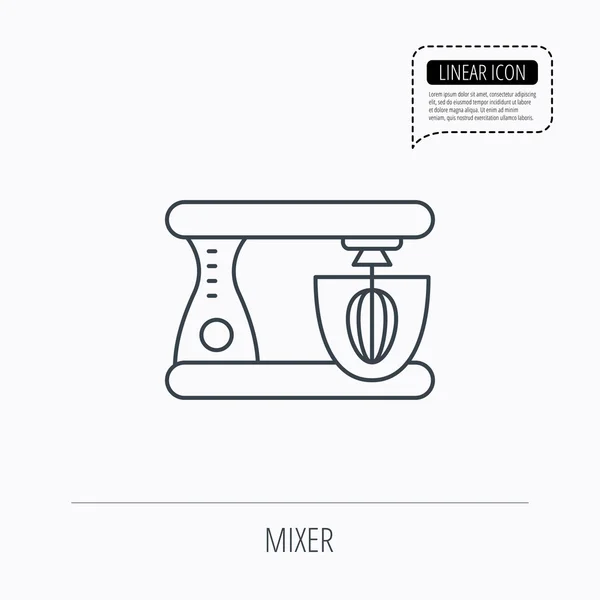 Mixer-Symbol. elektrisches Blender-Zeichen. — Stockvektor