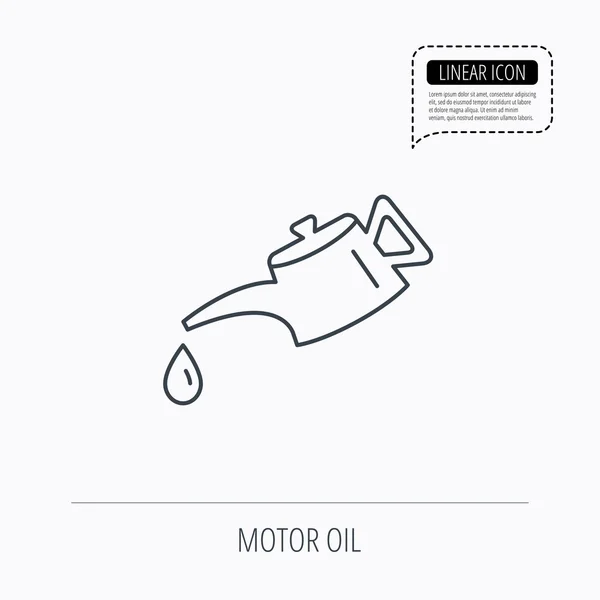 Значок моторної олії. Паливо може зі знаком падіння . — стоковий вектор