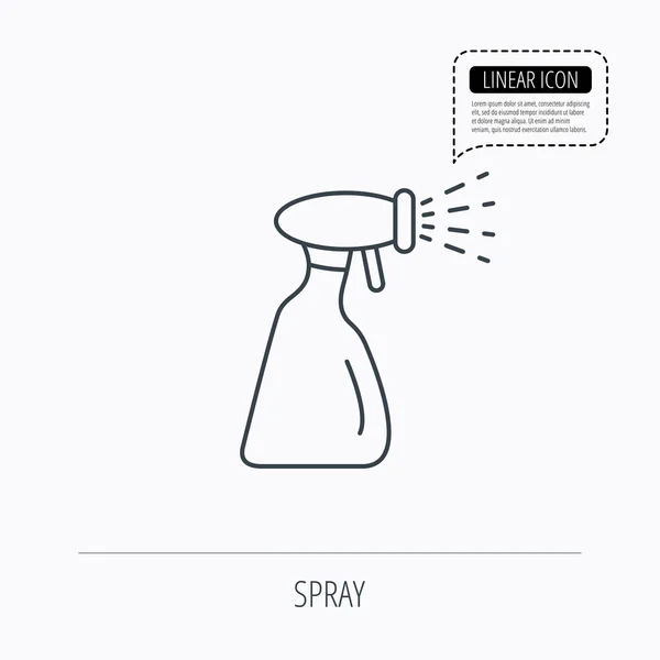 Sprey şişe simge temizlik. Aracı oturum yıkama.