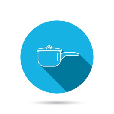 Tencere simgesi. Pişirme pan veya pot işareti.