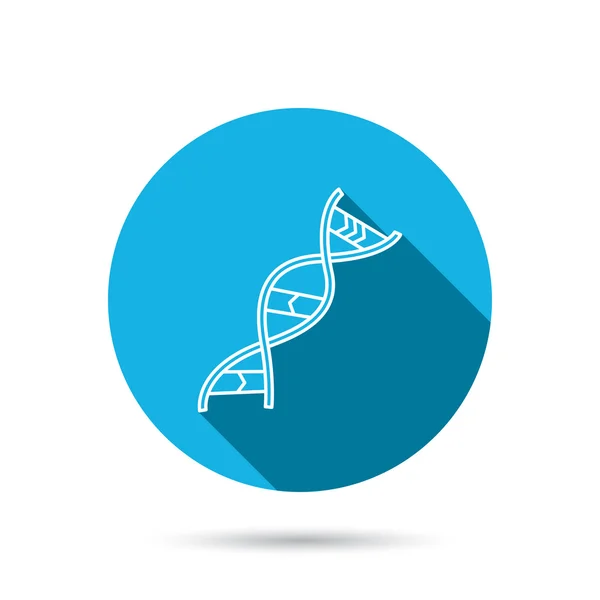 DNA-ikonen. Genetiska struktur tecken. — Stock vektor