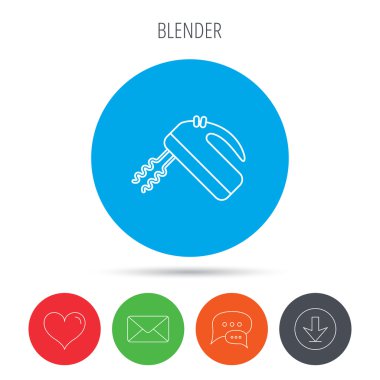 Blender simgesi. Mikser işareti.