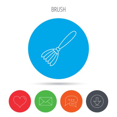 Fırça simgesi. Boya Fırçası aracı işareti.