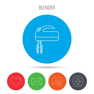 Blender simgesi. Mikser işareti.