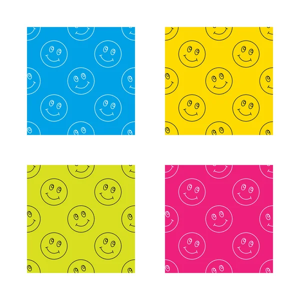 Icono de sonrisa. Signo de cara feliz positivo . — Vector de stock