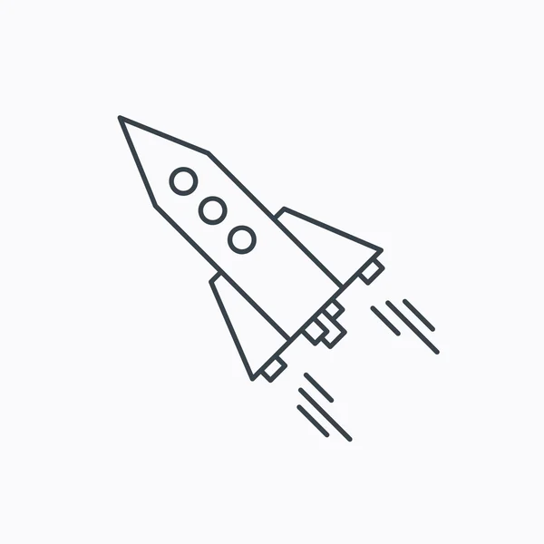 Startup business icon. Rocket sign. — Stock Vector