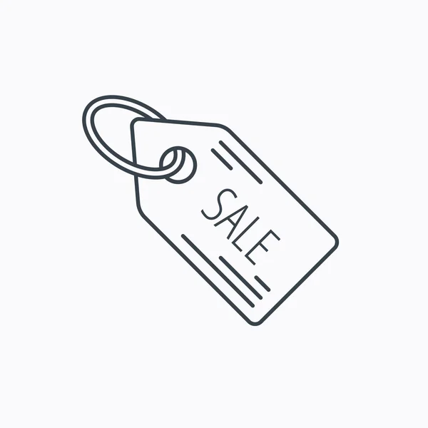 Sale shopping tag icon. Discount label sign. — Stock Vector