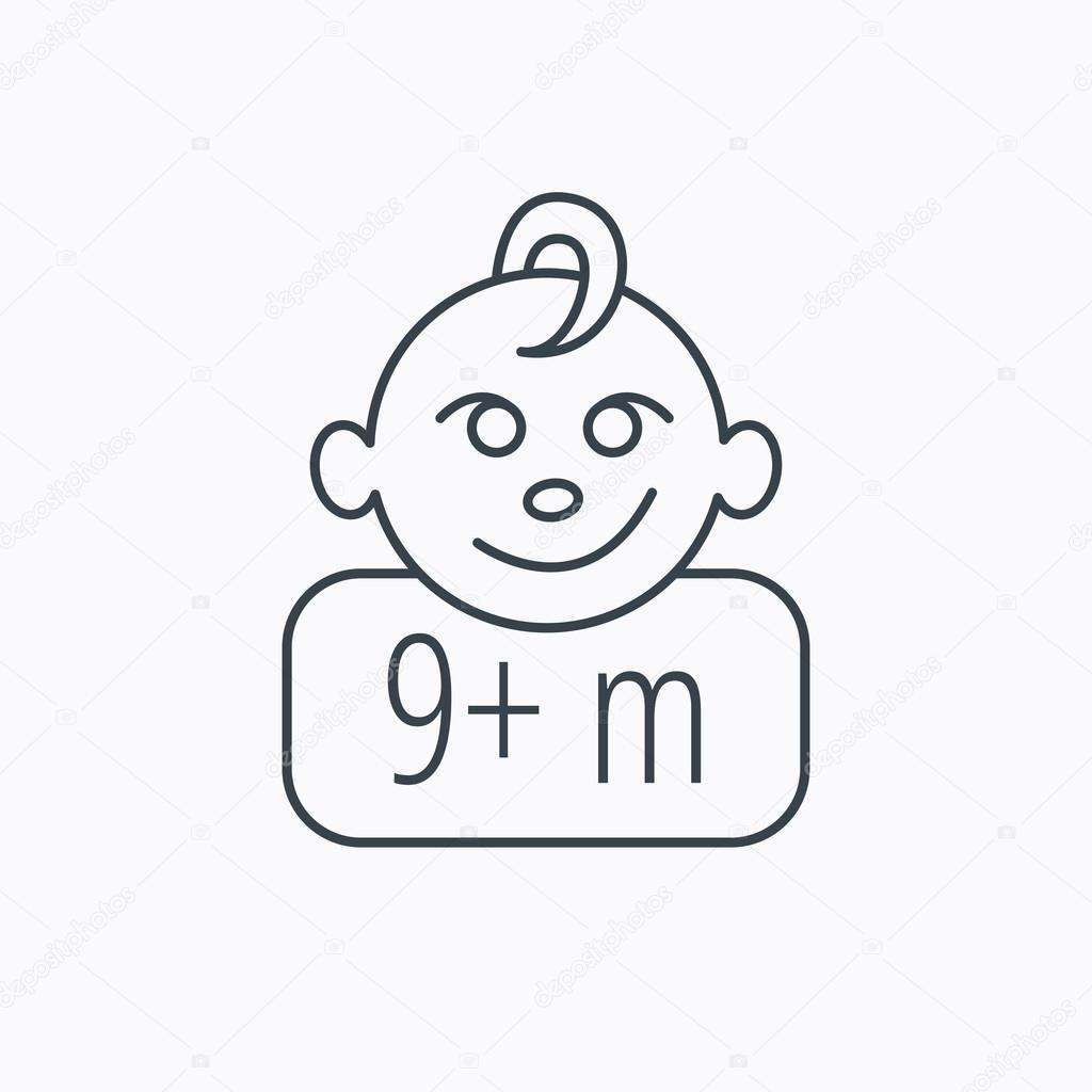 Bebe Icone Du Visage Nouveau Ne Signe Enfant Image Vectorielle Par Tanyastock C Illustration