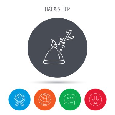 Nodül simgesi ile bebek şapka. Yeni doğan kap işareti.